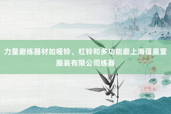 力量磨练器材如哑铃、杠铃和多功能磨上海蕴晨萱服装有限公司练器